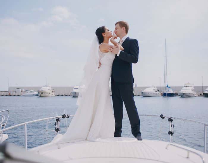 boat wedding Maryland